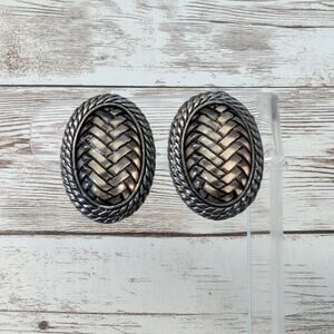 Vintage Clip On Earrings Really Unusual Statement Earrings